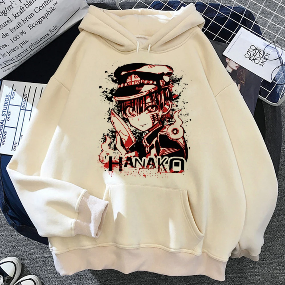 

Худи Hanako Kun, Женский винтажный свитер с аниме, рубашка с капюшоном, Женский кавайный пуловер