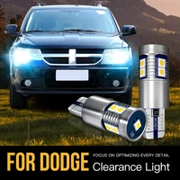 2pcs w5w t10 2825 canbus led clearance light bulb parking lamp for dodge caliber charger caravan journey nitro 2006 2012