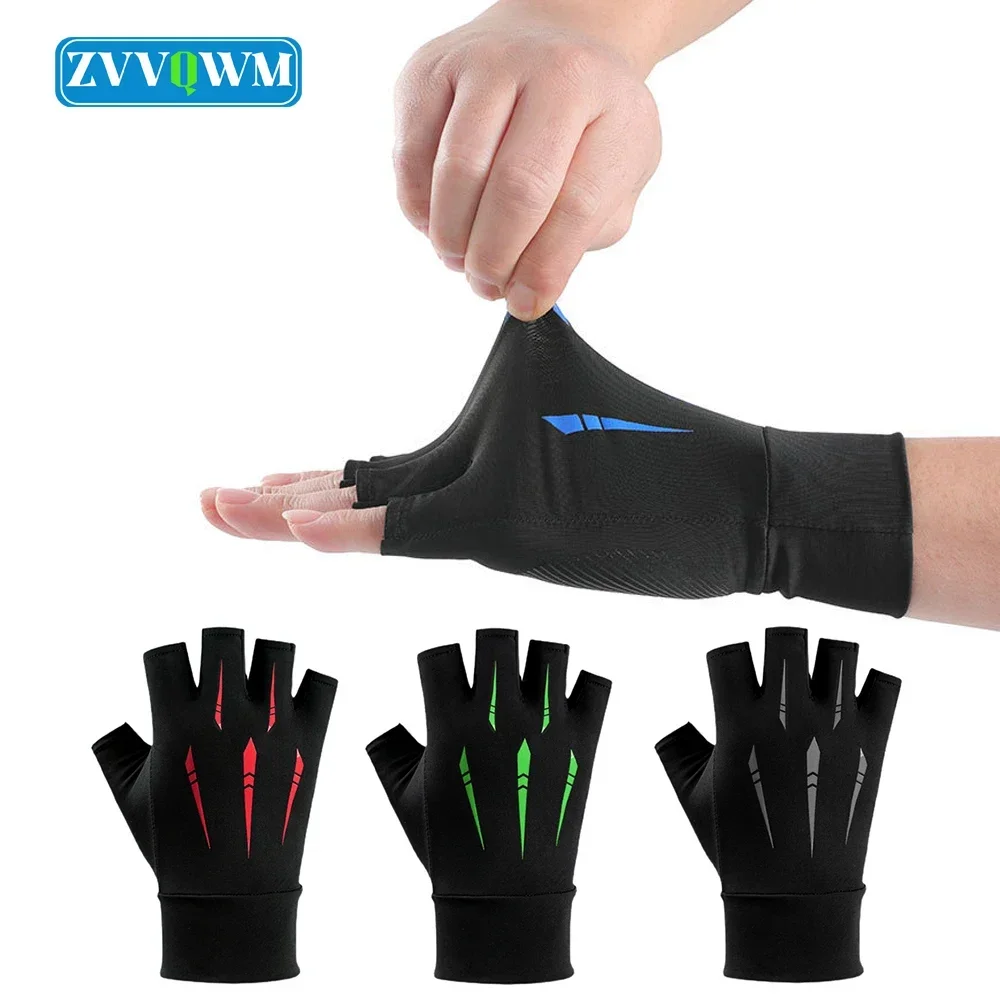 1 пара УФ-перчаток без пальцев для женщин и мужчин спортивные солнцезащитные
