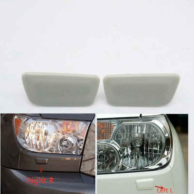 For Toyota SEQUOIA 2008-2018 Headlight Head Lamp Washer Sprayer Nozzle Jet Cover Cap 85045-0C010 85044-0C010