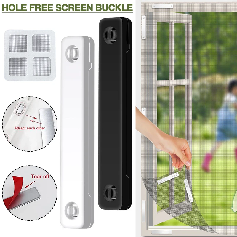 

Зажим для крепления оконных стекол, практичные Магнитные Клейкие зажимы, прочные оконные сетки, фурнитура, аксессуары