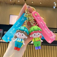 2022 new year of doll machine design creative keychain men and women car pendant bag pvc soft rubber ornaments lucky jewelry