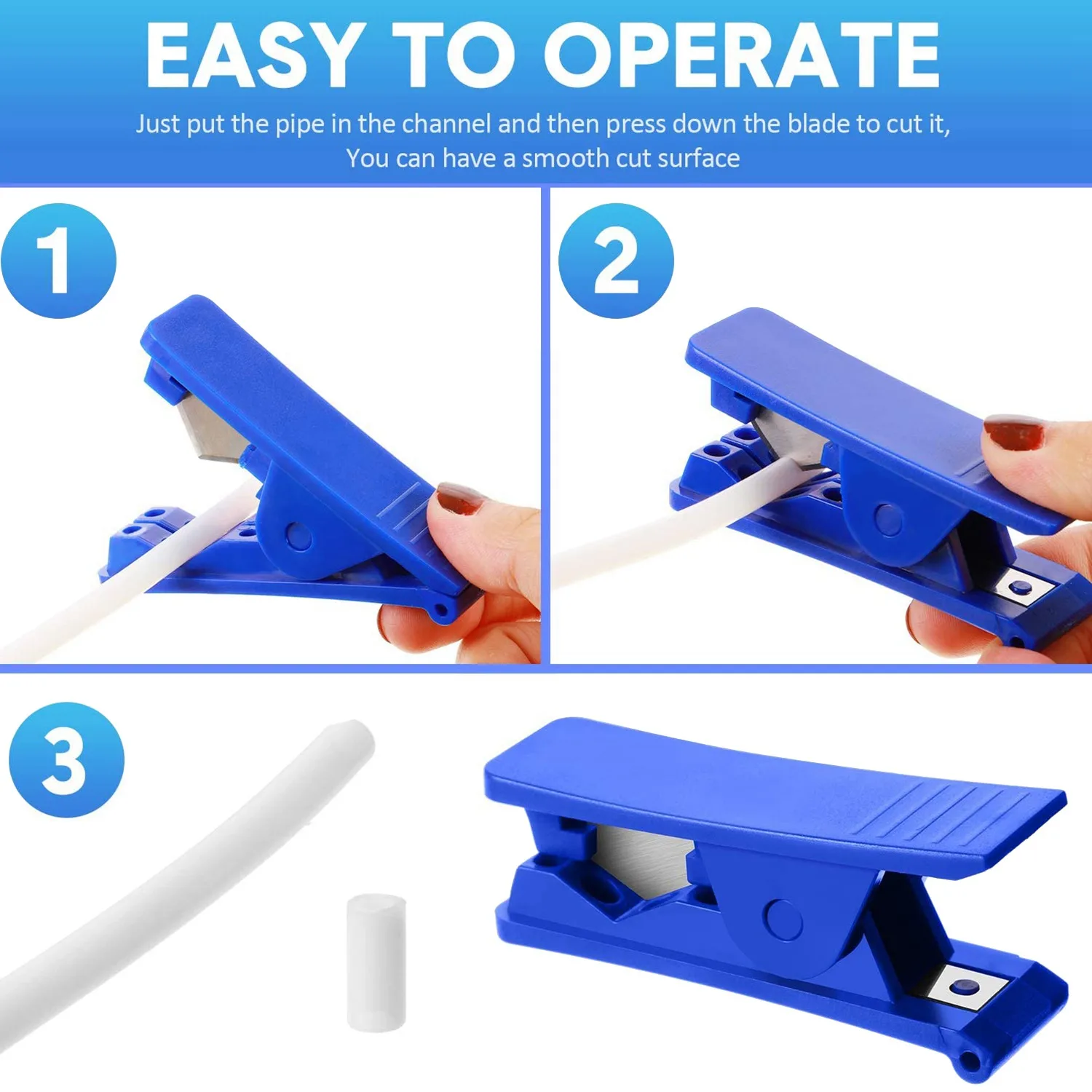3 шт. резак для шлангов из ПТФЭ нейлона ПВХ полиуретана пластиковых труб и с
