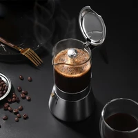 Stainless Steel Glass Coffee Maker Coffee Pot Moka Pot Coffee Makers Kettle Coffee Brewer Latte Percolator Stove Coffee Tools