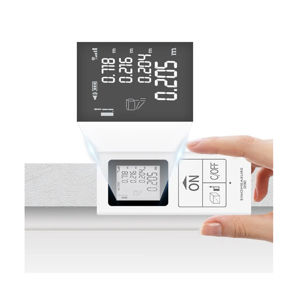 Мини-дальномер лазерный аккумуляторный 25 м