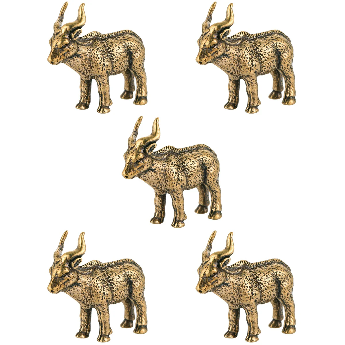 

5x Exquisite Retro Tibetan Antelope Model Craft For Decor Retro Goat for Gift Option Desktop Decor