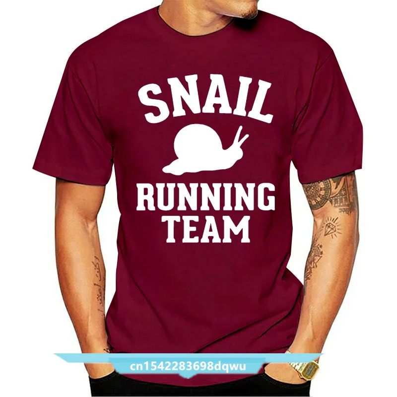 

Snail Running Team Creative T Shirt Men Fashion Clothing Lovely Round Neck Tshirt Tops Tee New T-Shirt For Men Camisetase Hombre