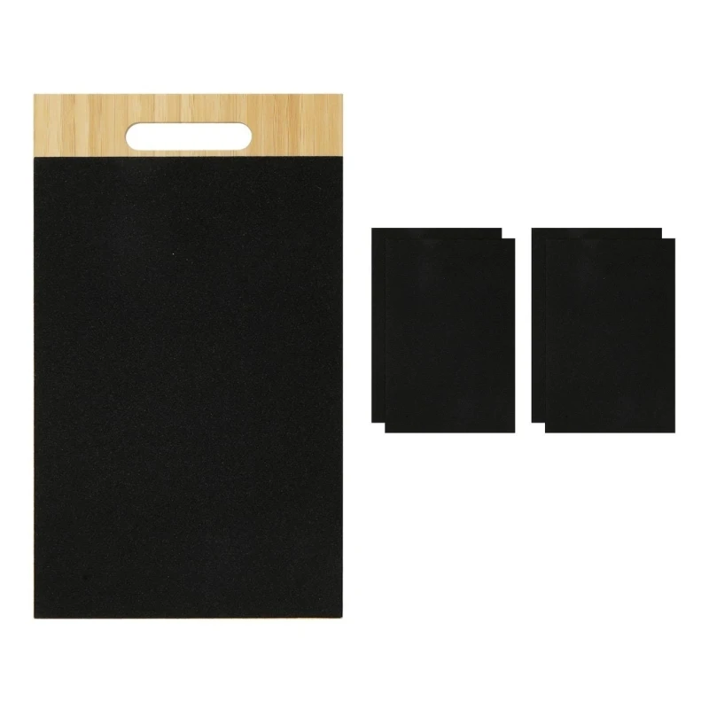 

K1MF Pet Scratch Board with Replacement Sandpaper Sand Trimmer- Fear Free (Black Sandpaper) Scratchpad