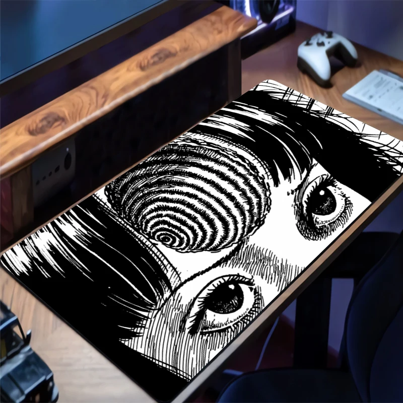 Коврик для мыши J-junji Ito, коврик для компьютерной игры, игровые аксессуары, большой нескользящий настольный коврик с принтом, коврик для клавиатуры, коврик для ПК, коврик для мыши (art.: 3920cf092fced) - 3920cf092fced