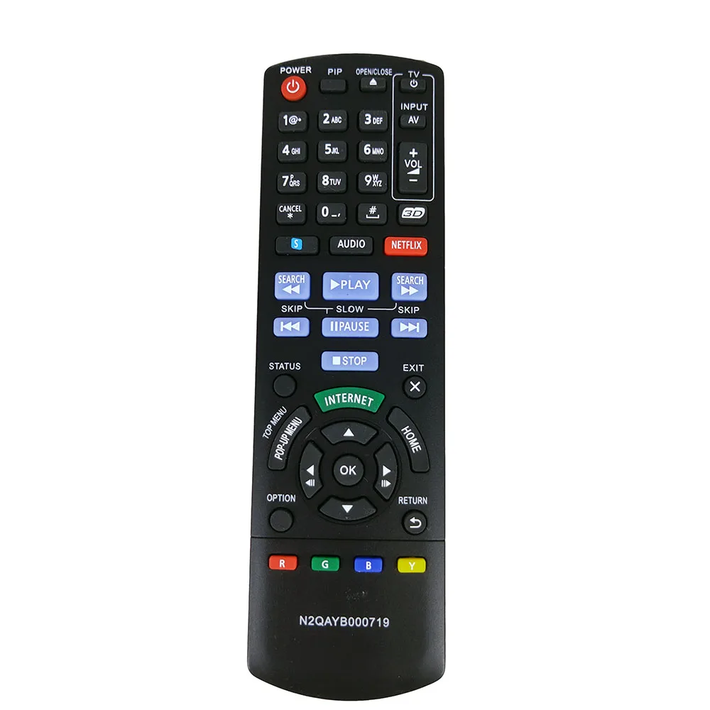 

NEW BLU-RAY PLAYER Remote control N2QAYB000719 for Panasonic DVD DMP-BD75 SC-BT35