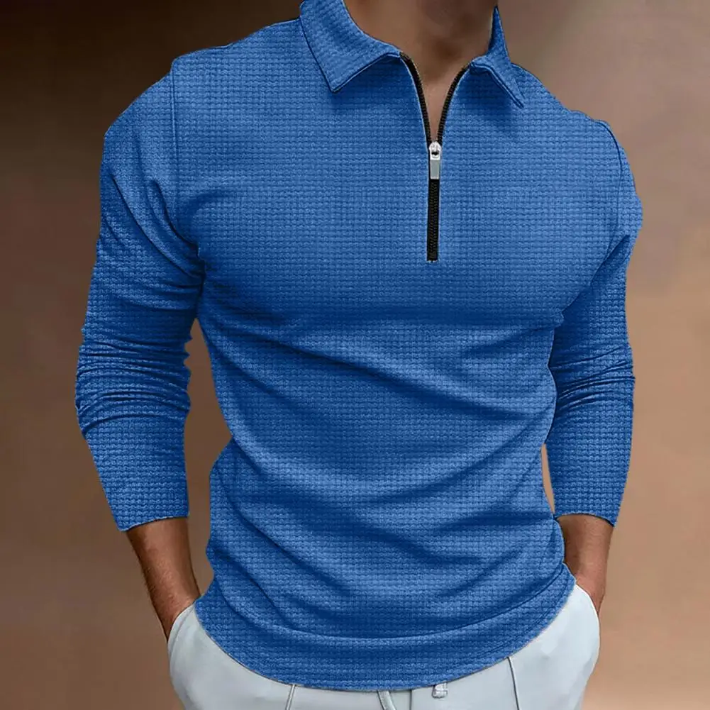 

Men Autumn Shirt Solid Color Casual Thermal Simple Style Men Spring T-shirt Men Spring T-shirt for Daily Wear