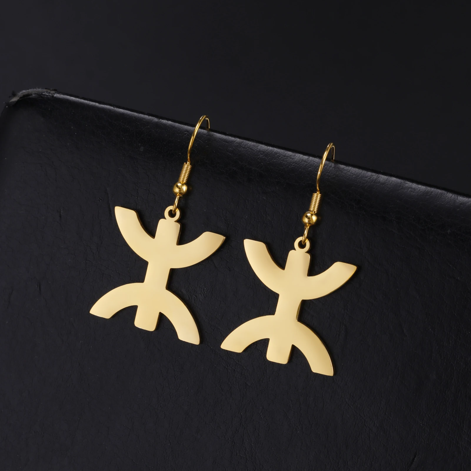 

Sipuris Stainless Steel Africa Berbers Symbol Earrings For Women African Kabyle Style Ethnic Berber Jewelry Holiday Gifts