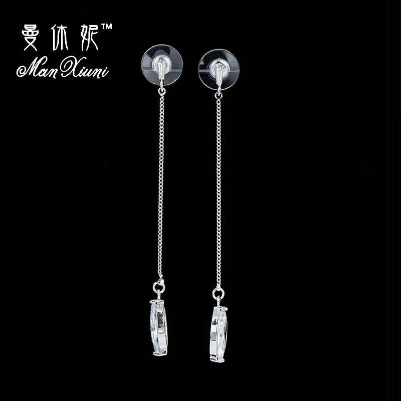 Простые Модные женские серьги ювелирные изделия для женщин яркие циркониевые