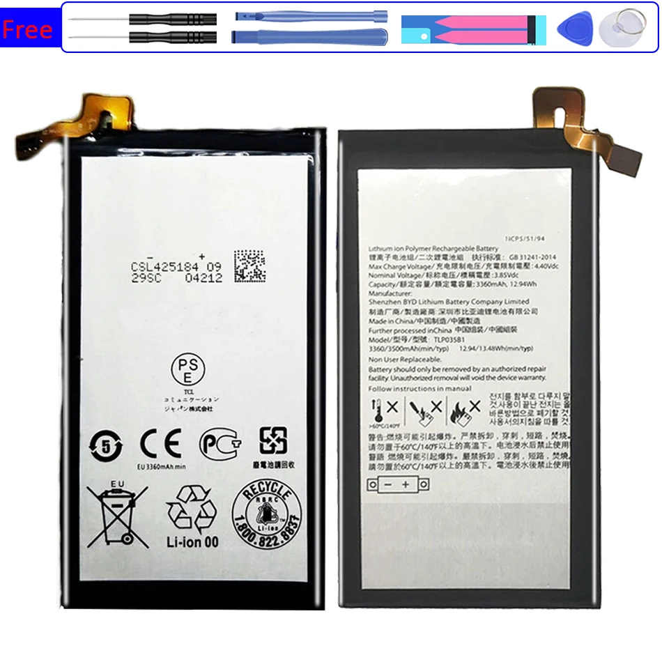 

Battery TLP035B1 3500mAh For BlackBerry Keytwo KEY2 KEY 2 Smartphone Bateria