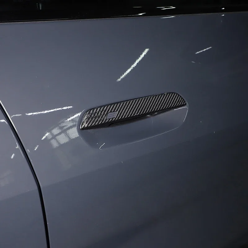 Фото Gao Ruying для BMW 5 серии i5 G60 2024-2025 из настоящего углеродного волокна, внешняя дверная ручка автомобиля, накладка, автомобильные аксессуары №3