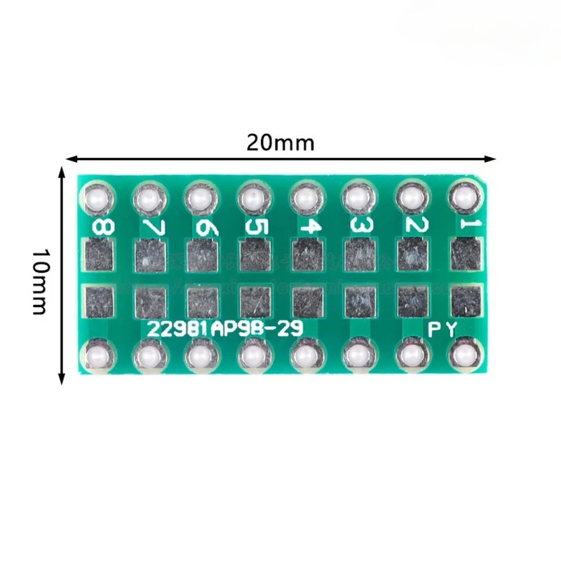 Фото Набор из 10 переходников для печатных плат: SMD в DIP (SOP, MSOP, SSOP, TSSOP, SOT23) на 8, 10, 14, 16, 20, 24, 28 выводов, адаптер SMT-DIP №2