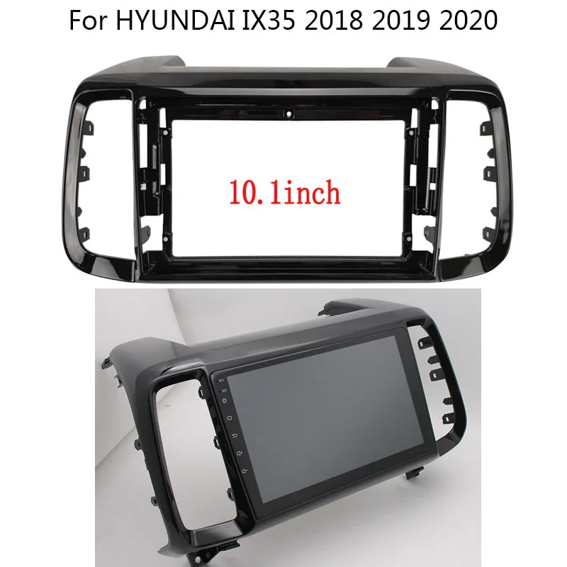 

2din Car Radio Frame for HYUNDAI TUCSON IX35 2018-2020 Audio Android Player Fascia Dash Mount Trim Kit GPS DVD Stereo Panel