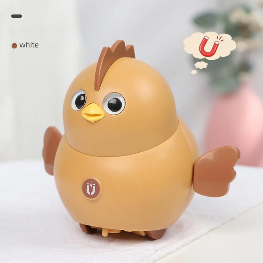 

1Pcs Cute Swinging Magnetic Electronic Pets Walking Chicken Toys for Chicks Set Children Link Trackless Random Road Condition