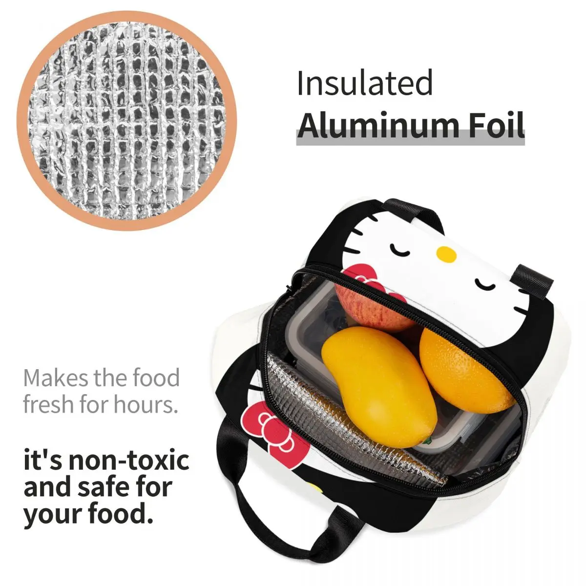 Для школы крутой Пингвин Hello Kitty алюминиевая фольга изоляция ледяной пакет Sanrio