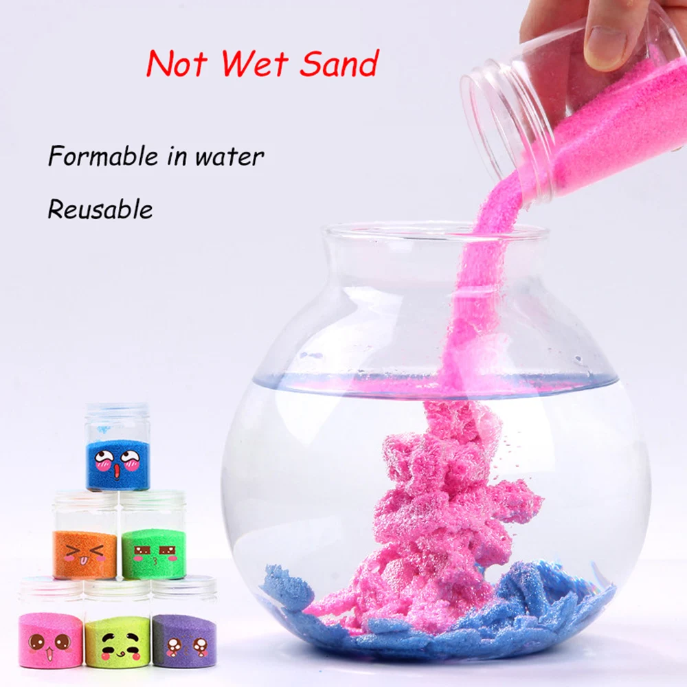 Kids DIY Magic Sand Not Wet Sand Toys For Children Funny Amazing Space Slime Molding Buliding Art Toy Family Games Baby Gift 1