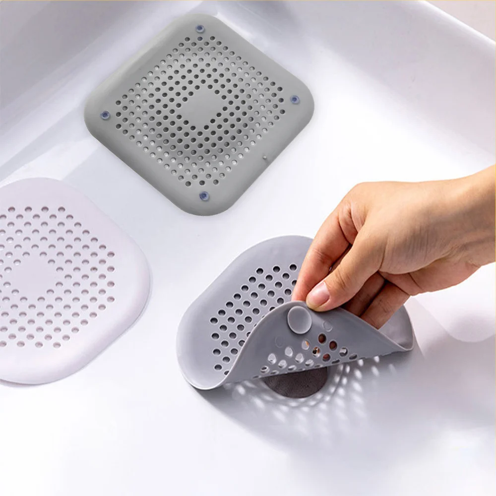 

Silicone Sink Strainer Anti-clogging Bathtub Shower Kitchen Sewer Anti-odor Plug Filter Hair Bathroom Accessories