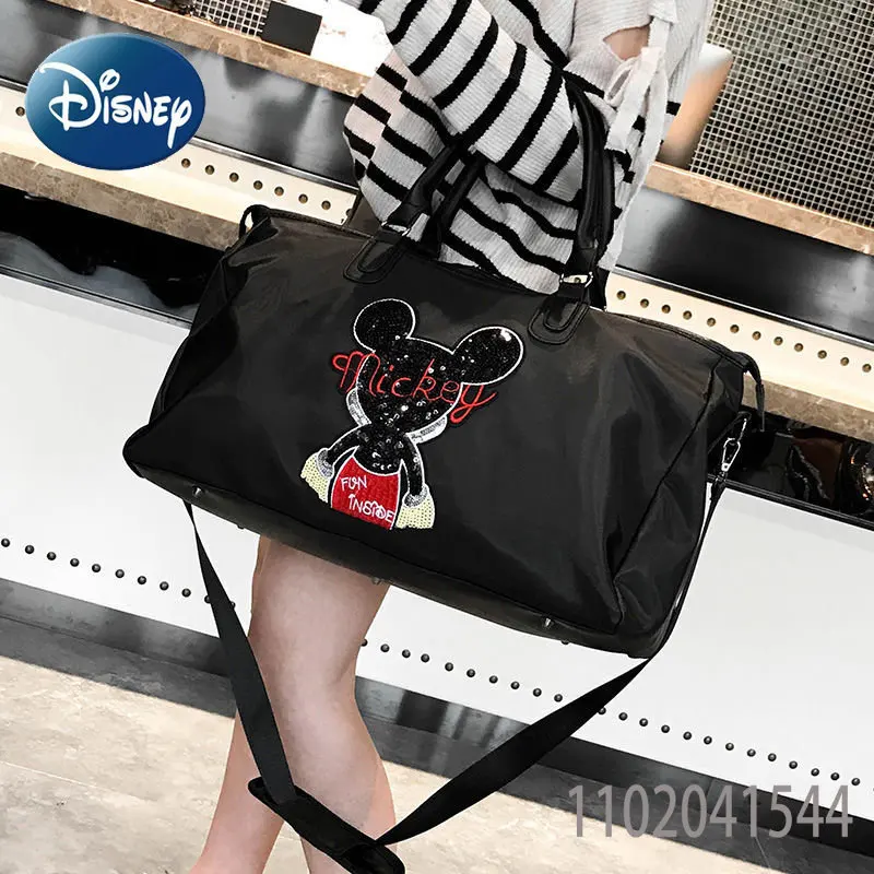 Disney Mickey Travel Bag Men and Women Universal Shoulder Crossbody Handbag Luggage Bag Fitness Bag High Quality Large Capacity