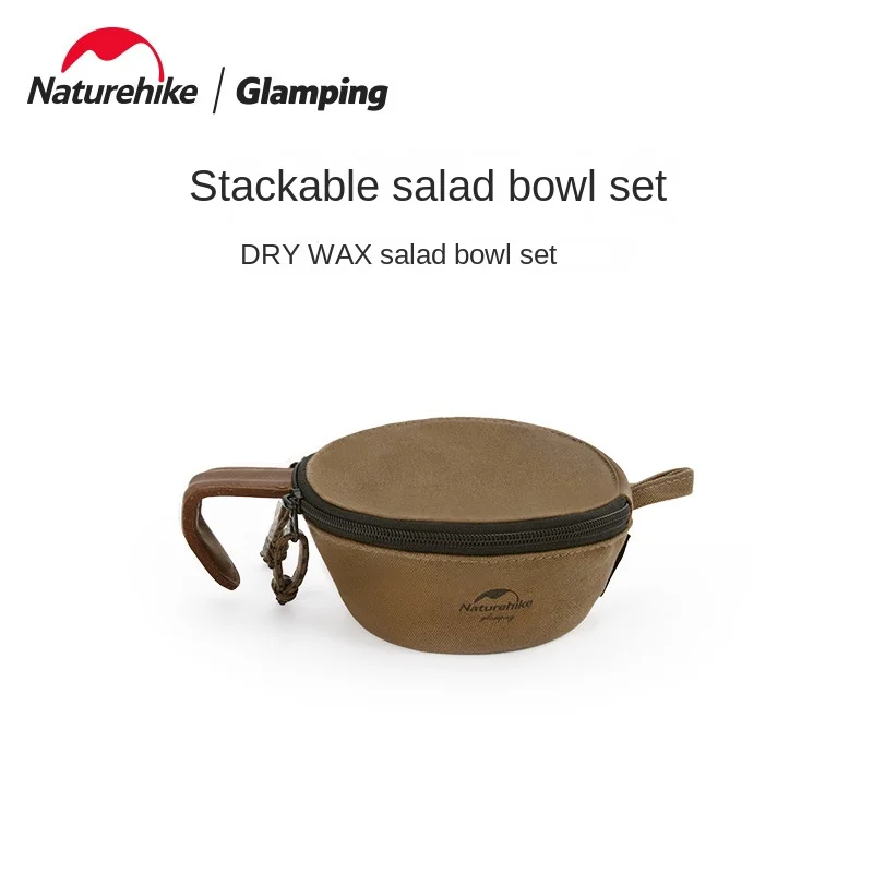 

Natuerhike Outdoor Camping Canvas Salad Bowl Atmosphere Protective Cover Wild Camping Picnic Accessories Shiraz Bowl Smart Cover