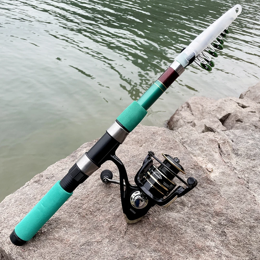 

Wholesale Sea Rod 1.8/2.1/2.4/2.7/3.0/3.6m Fishing Rod Throwing Rod Long Casting Rod Fishing Reel Set Fishing Tackle