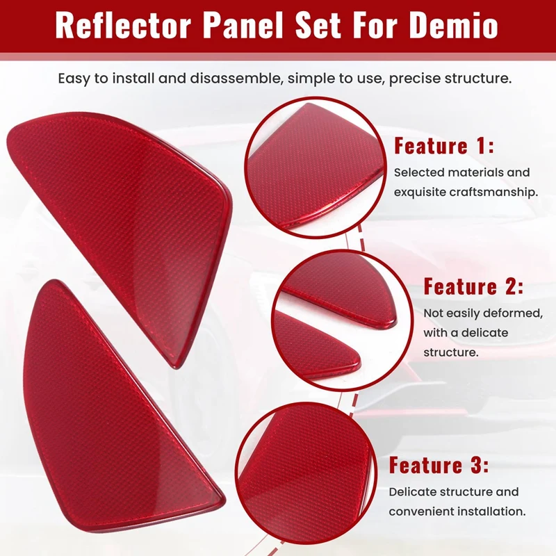 Автомобильный Стайлинг ABS пластиковая фотолампа с отражателем для Mazda 2 Demio 2015-2018