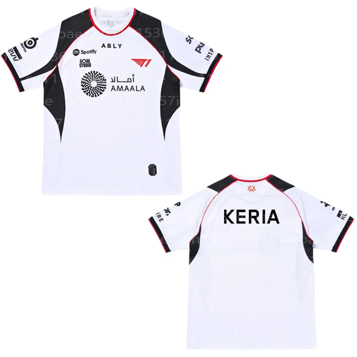 Фото Футболка киберспортивного клуба T1 Valorant 2026 VCT, в стиле LCK LOL Faker, для мужчин и женщин, с возможностью персонализации именного титула. №4