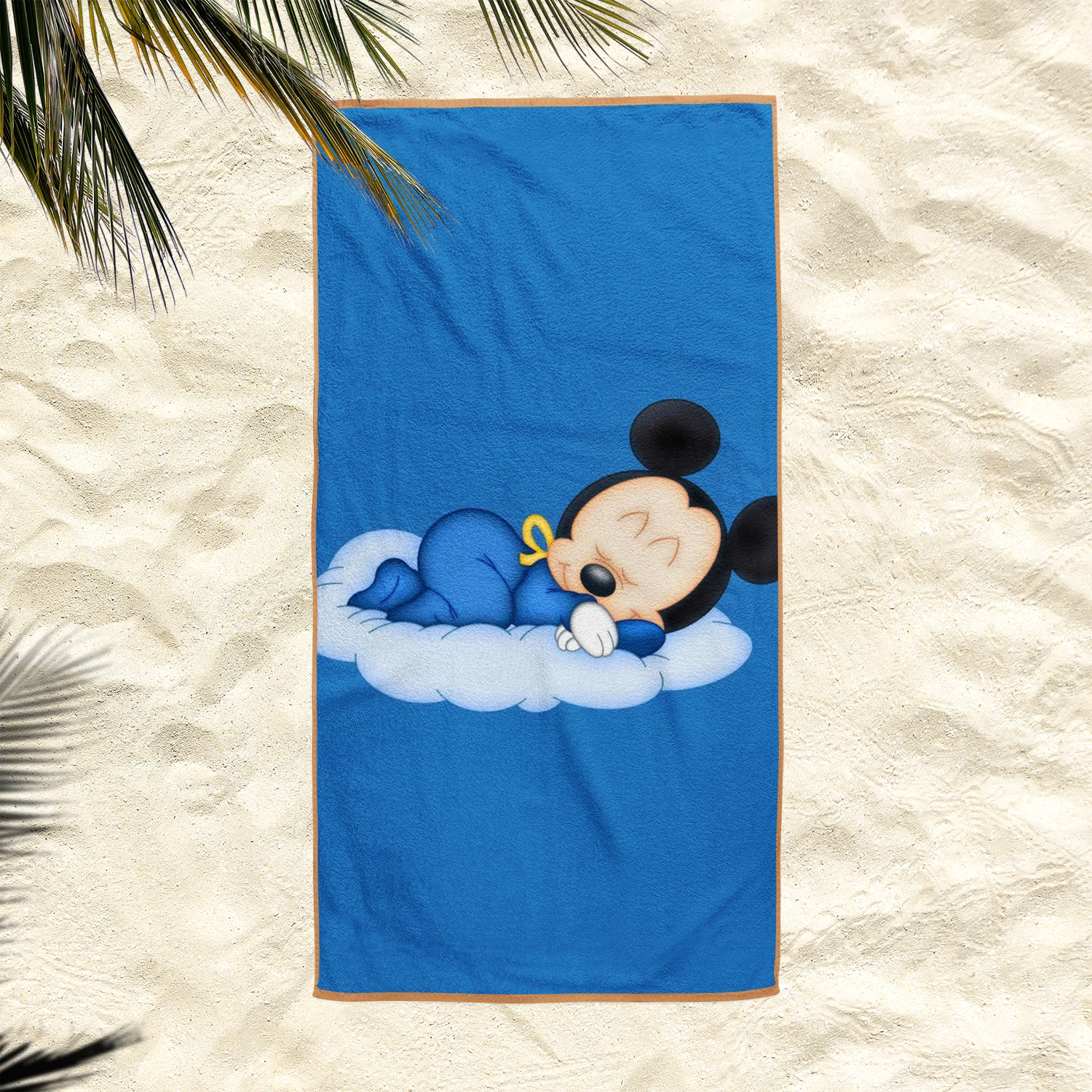 

Disney Mickey double faced velvet towel disposable compressed bath for adults hair wrap bathroom set