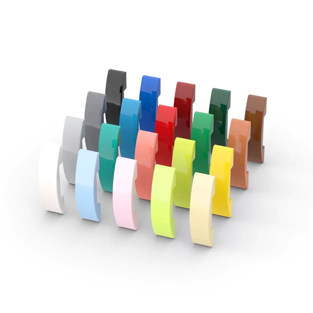 20 деталей MOC 93273 изогнутые блоки 4x1