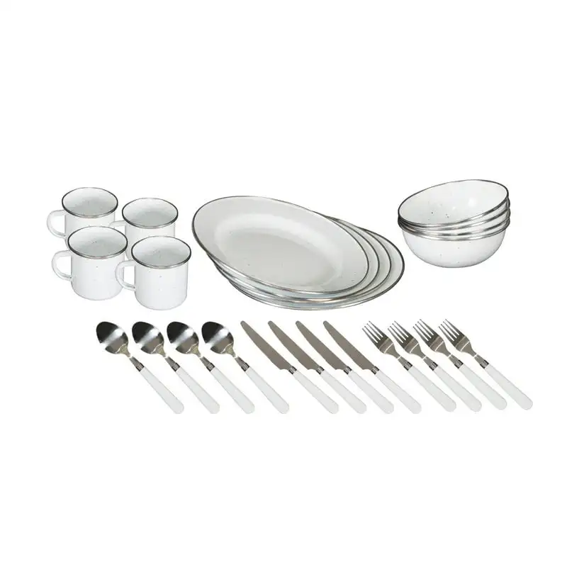 Enamel Dinnerware Set