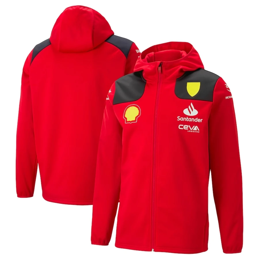 

Scuderia 2023 Team Softshell Jacket F1 Carlos Sainz Jacket Uniform Charles Leclerc Formula 1 Racing Suit Men's Coat MOTO Jack