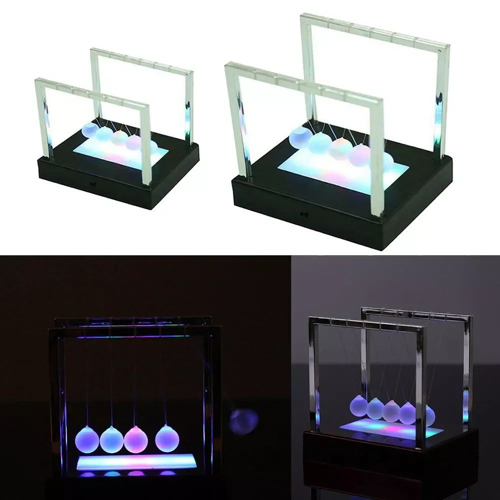 

Настольное украшение Ньютона, металлический маятниковый шар, маятник для науки физики, стальной Балансирующий шар с черной основой, подаро...