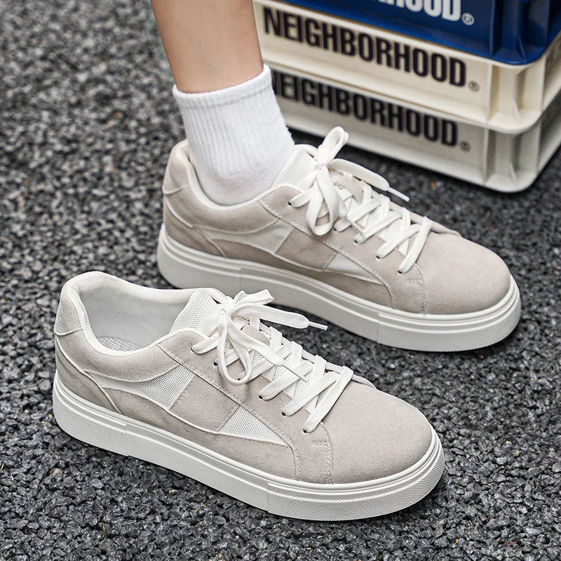 Мужские кроссовки на платформе универсальная повседневная обувь для скейтборда