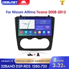 Автомагнитола 2DIN на Android 10, мультимедийный проигрыватель для Nissan Altima Teana 2008, 2009, 2010, 2011, 2012, J32, L32, GPS, стерео, видео, DSP, BT