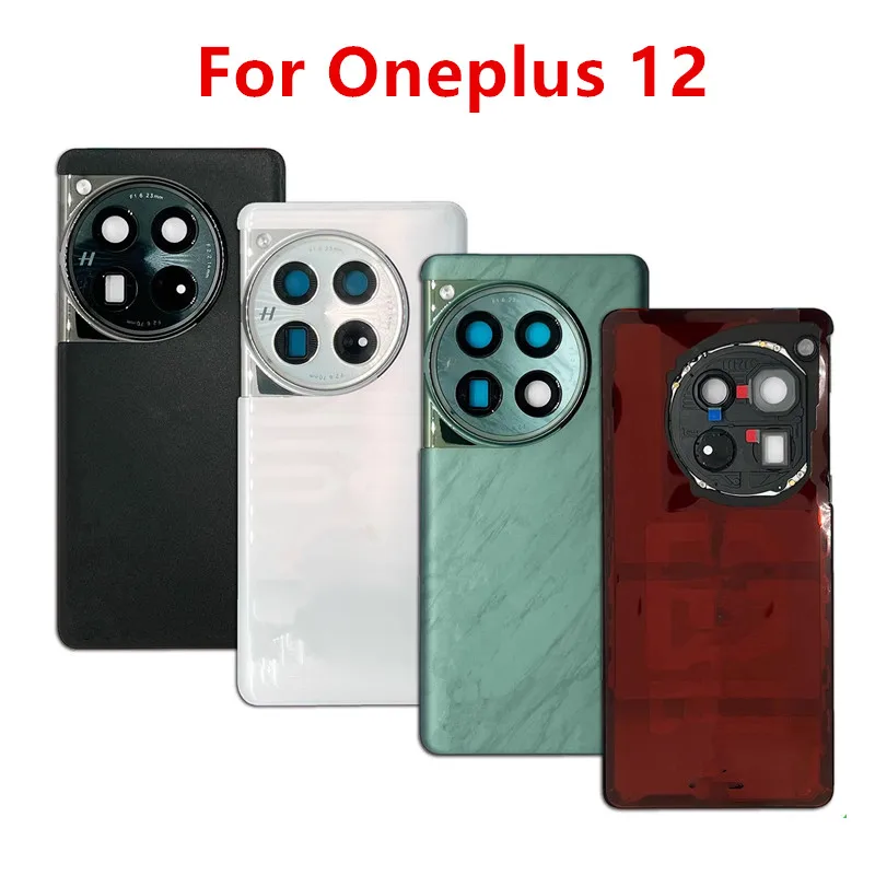Фото Корпус Oneplus12 для Oneplus 12 One Plus 6,82 дюйма, стеклянная задняя крышка аккумулятора, ремонт, замена задней крышки дверного телефона + объектив камеры №1