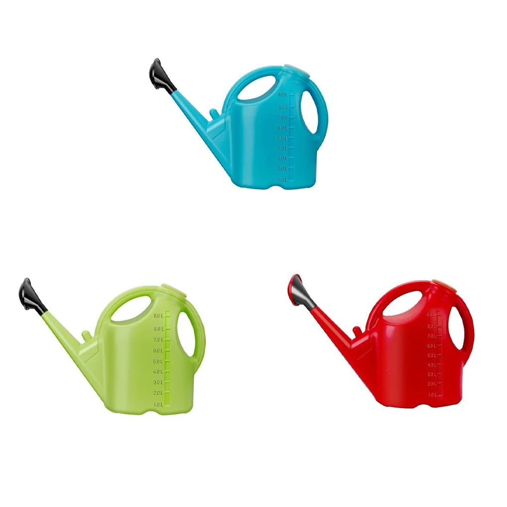 

Plastic Watering Can Long Mouth Gardening Outdoor Plant Growing Irrigation Pot Garden Diffuser Sprinkler with Scale