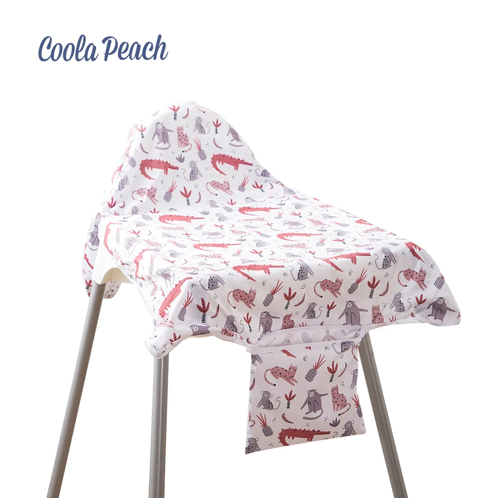 

Coola Peach 1Piece Coverage Pocket Design Full Wrapped Long Sleeve Waterproof And Portable Baby Chair Feeding Bibs