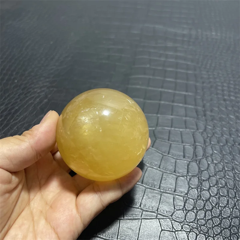 Хрустальный шар из цитрина и кальцита 6 1 см RongDe Jewelry