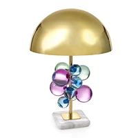 custom made hotel guestroom led table lamp luxury crystal gold desk light crystal led table lights bedroom bedside lighting