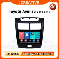 2 din 10 inch car radio for toyota avanza 2010 2015 android multimedia system gps navigation head unit 4g wifi fm carplay