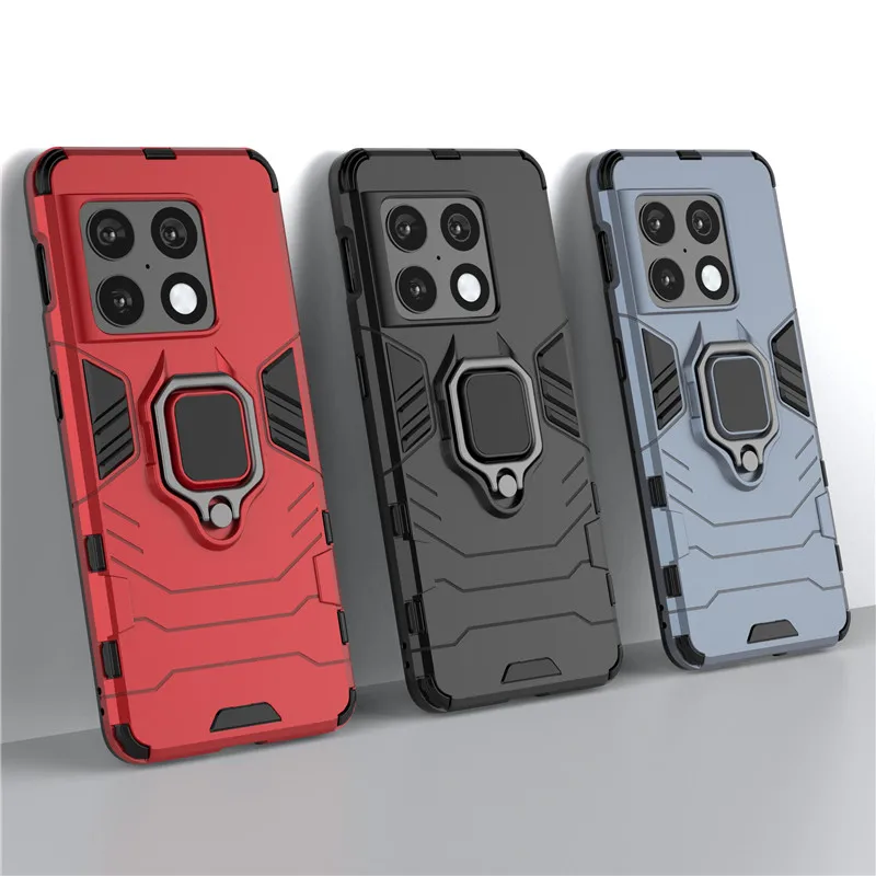 

Wolfsay For OnePlus 10 Pro Case, OnePlus 10 9RT 9 8T 8 7T 7 Pro Cover Hard armor PC Holder Soft Silicone Case for OnePlus 10 Pro