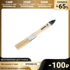 Кисть плоская TUNDRA, натуральная щетина, деревянная ручка, 34, 20 мм