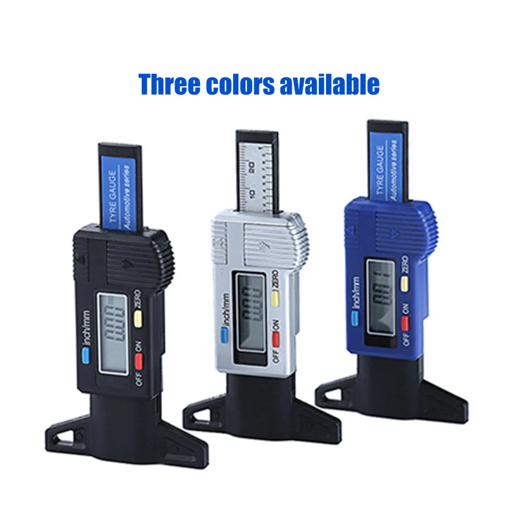 

Digital Car Tyre Thickness Gauges Depth Meter for Safe Auto Tyre Tread Monitoring Tyre Wear Detection Measure Caliper Instrument