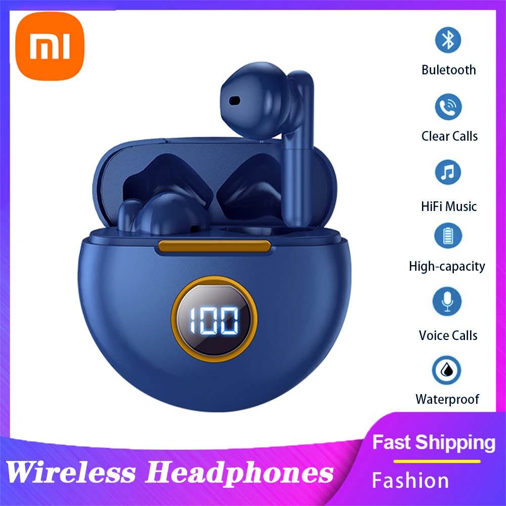 

Беспроводные стереонаушники Xiaomi, Bluetooth 5,0, Hi-Fi гарнитура, двойные динамические драйверы, водонепроницаемые наушники со светодиодным дисплее...