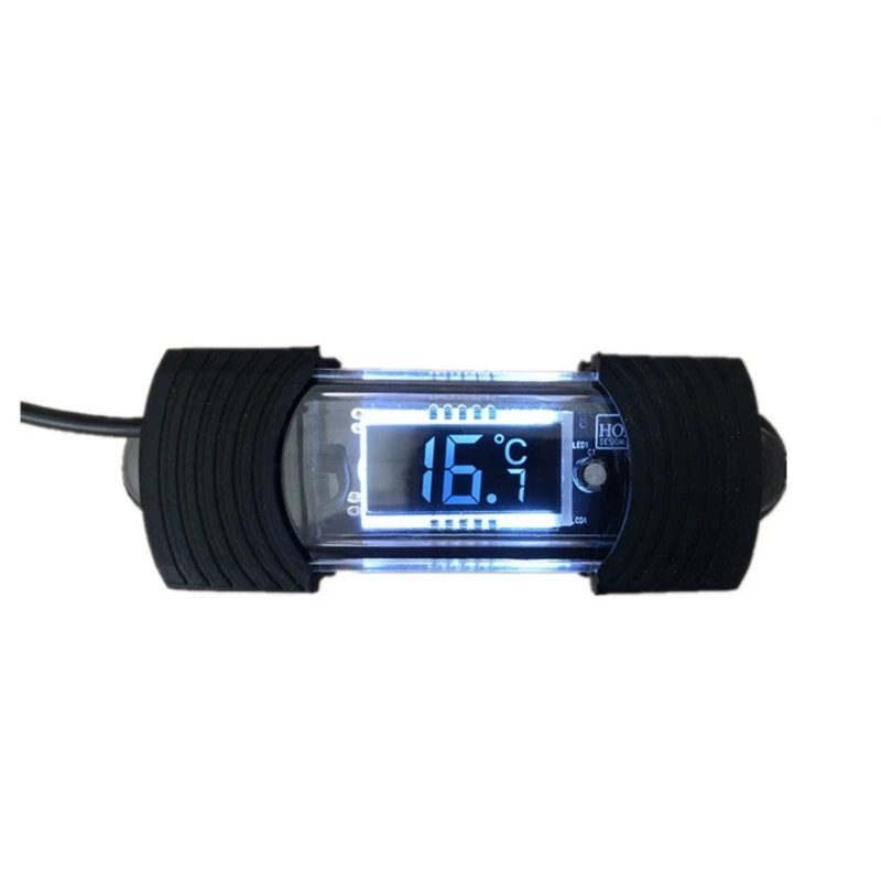 

Aquarium Waterproof Thermometer Digital Fish Tanks Submersible Thermometers with Suction Cup -10-70℃ Temperature Range