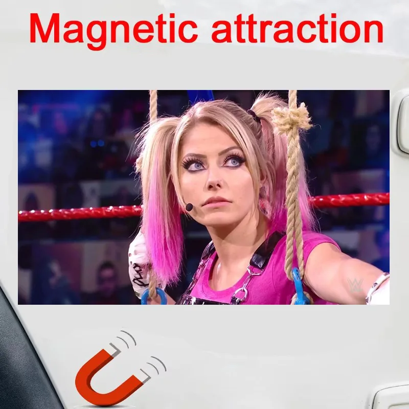 Магнитная наклейка Alexa Bliss реклама для автомобиля/холодильника макет сцены
