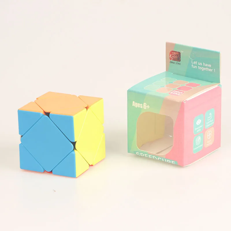Красочный Основной Диагональный Куб-головоломка Для Снятия Стресса